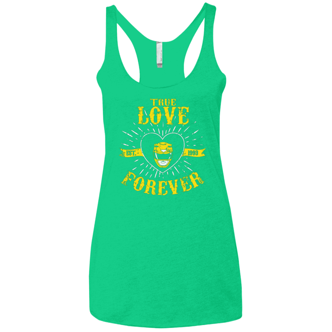 T-Shirts Envy / X-Small True Love Forever Yellow Women's Triblend Racerback Tank