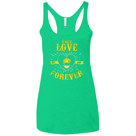 T-Shirts Envy / X-Small True Love Forever Yellow Women's Triblend Racerback Tank