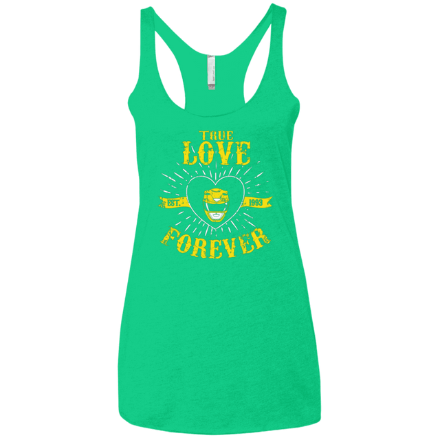 T-Shirts Envy / X-Small True Love Forever Yellow Women's Triblend Racerback Tank