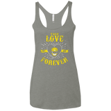 T-Shirts Venetian Grey / X-Small True Love Forever Yellow Women's Triblend Racerback Tank