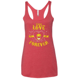 T-Shirts Vintage Red / X-Small True Love Forever Yellow Women's Triblend Racerback Tank