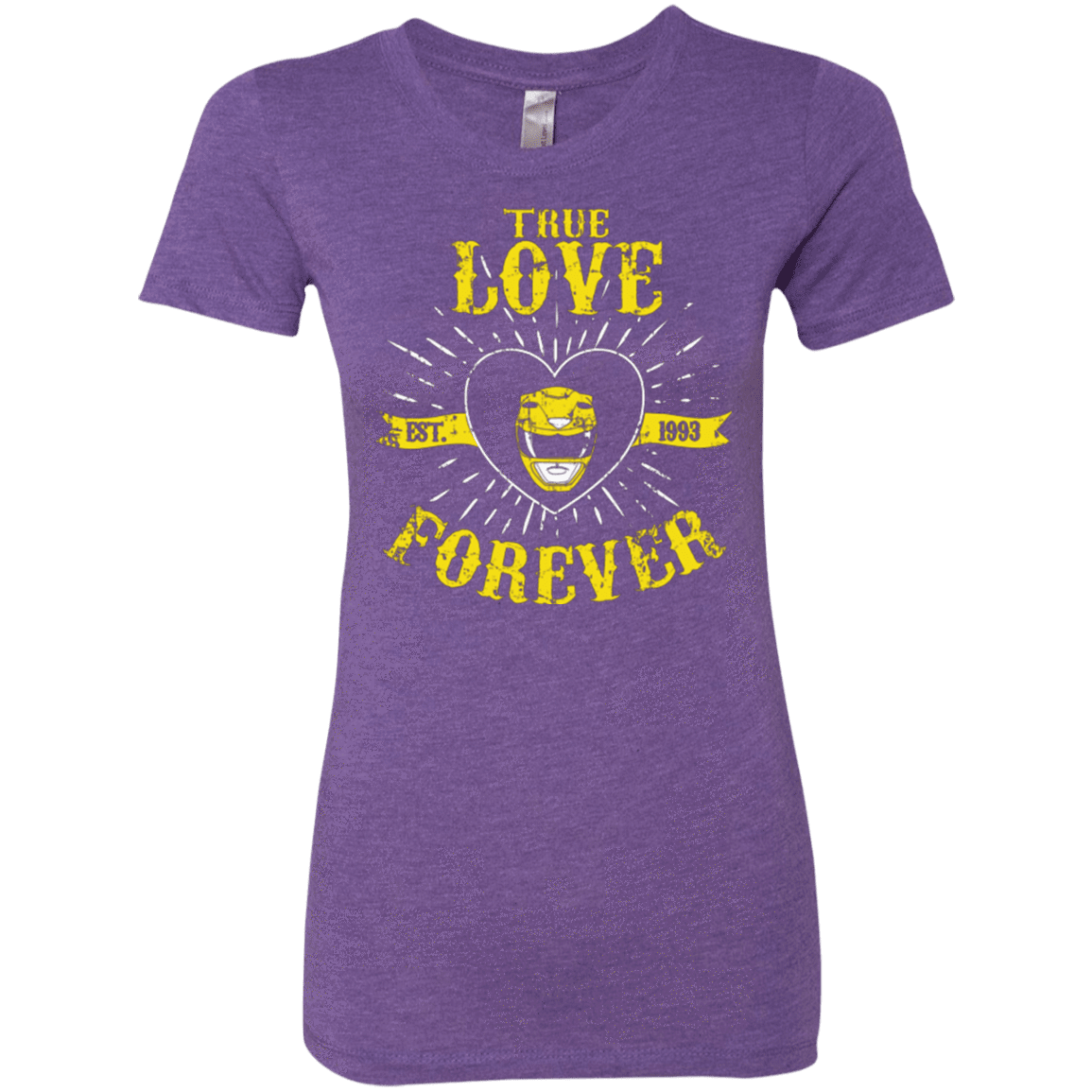 T-Shirts Purple Rush / Small True Love Forever Yellow Women's Triblend T-Shirt