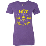 T-Shirts Purple Rush / Small True Love Forever Yellow Women's Triblend T-Shirt