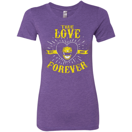 T-Shirts Purple Rush / Small True Love Forever Yellow Women's Triblend T-Shirt