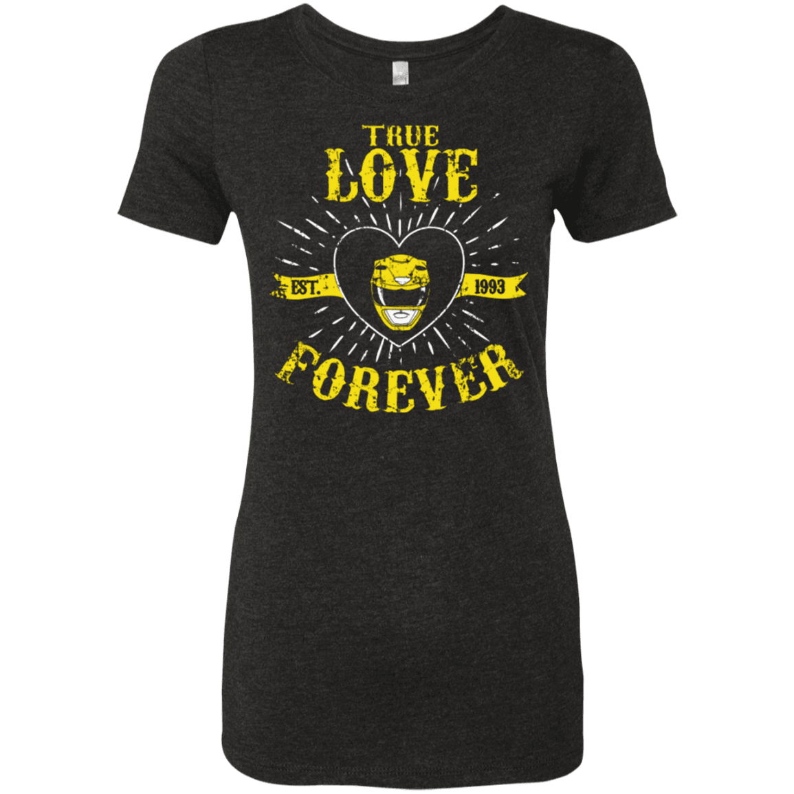 T-Shirts Vintage Black / Small True Love Forever Yellow Women's Triblend T-Shirt