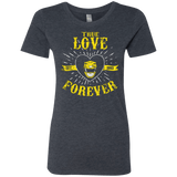 T-Shirts Vintage Navy / Small True Love Forever Yellow Women's Triblend T-Shirt