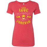 T-Shirts Vintage Red / Small True Love Forever Yellow Women's Triblend T-Shirt