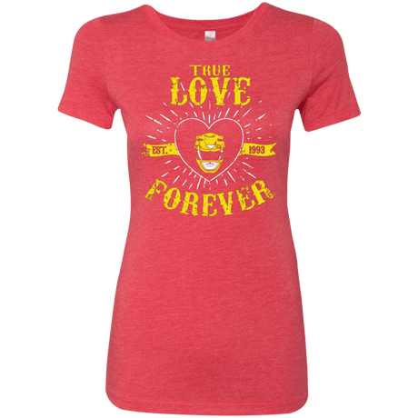 T-Shirts Vintage Red / Small True Love Forever Yellow Women's Triblend T-Shirt