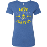 T-Shirts Vintage Royal / Small True Love Forever Yellow Women's Triblend T-Shirt
