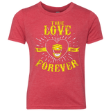 T-Shirts Vintage Red / YXS True Love Forever Yellow Youth Triblend T-Shirt