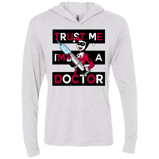 T-Shirts Heather White / X-Small Trust me! Triblend Long Sleeve Hoodie Tee