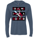 T-Shirts Indigo / X-Small Trust me! Triblend Long Sleeve Hoodie Tee