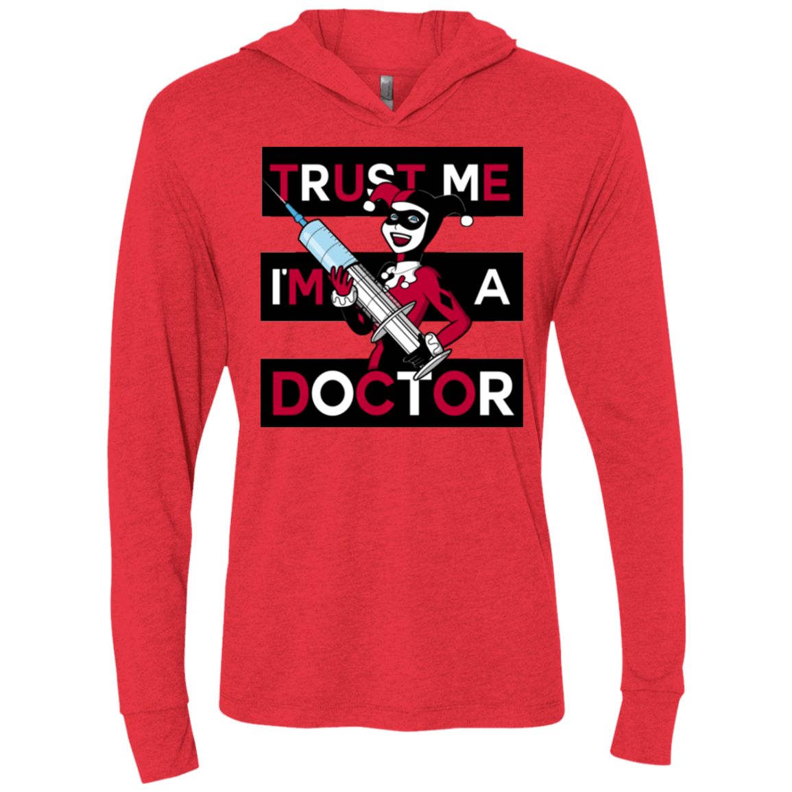 T-Shirts Vintage Red / X-Small Trust me! Triblend Long Sleeve Hoodie Tee