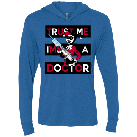 T-Shirts Vintage Royal / X-Small Trust me! Triblend Long Sleeve Hoodie Tee