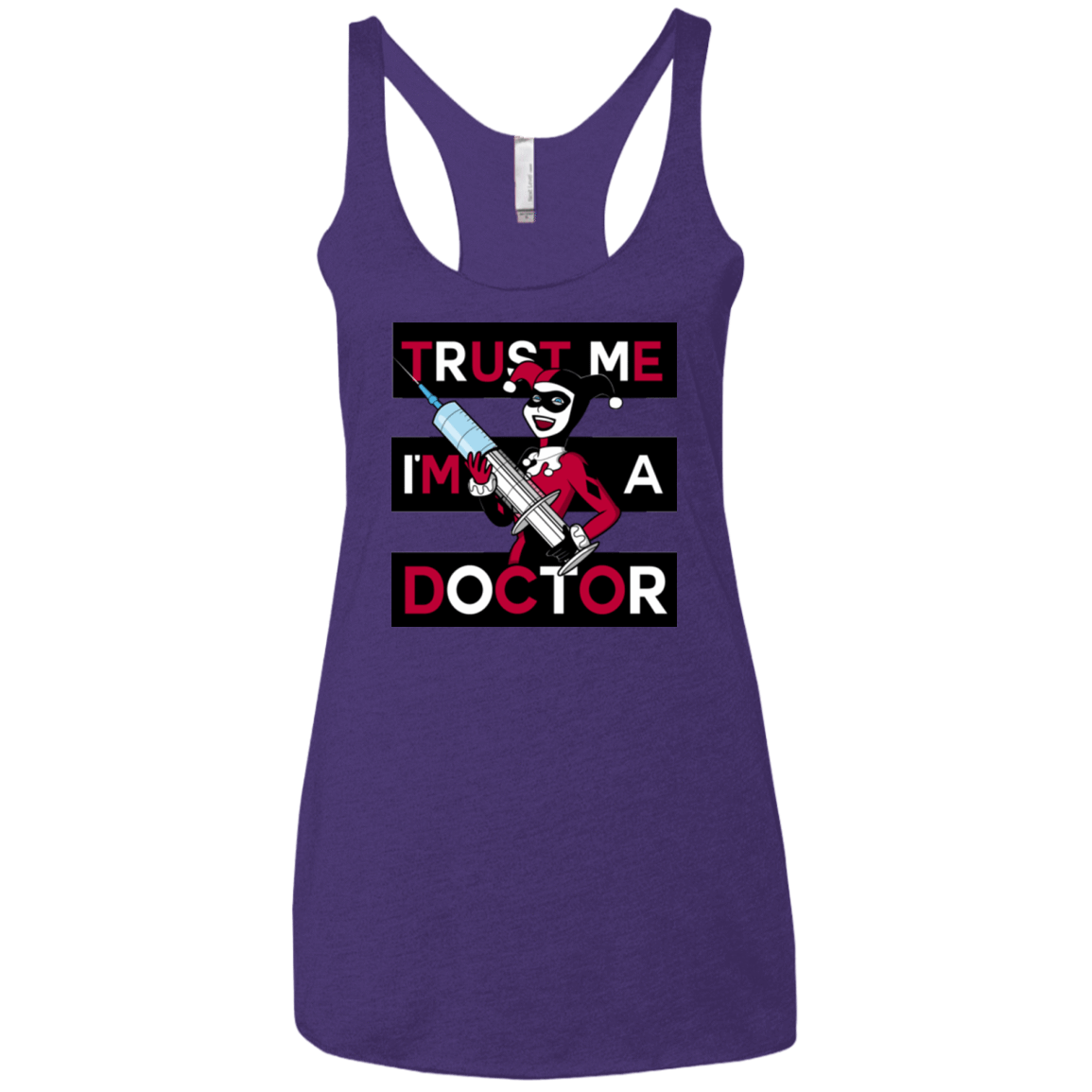 T-Shirts Purple Rush / X-Small Trust me! Women's Triblend Racerback Tank