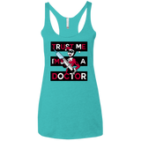 T-Shirts Tahiti Blue / X-Small Trust me! Women's Triblend Racerback Tank