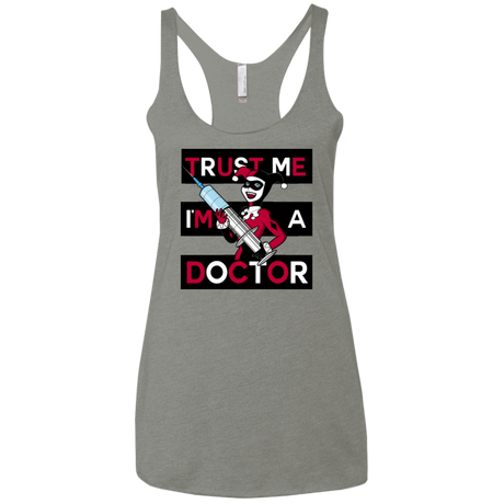 T-Shirts Venetian Grey / X-Small Trust me! Women's Triblend Racerback Tank
