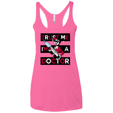 T-Shirts Vintage Pink / X-Small Trust me! Women's Triblend Racerback Tank