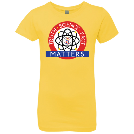 T-Shirts Vibrant Yellow / YXS Truth Science Fact Girls Premium T-Shirt