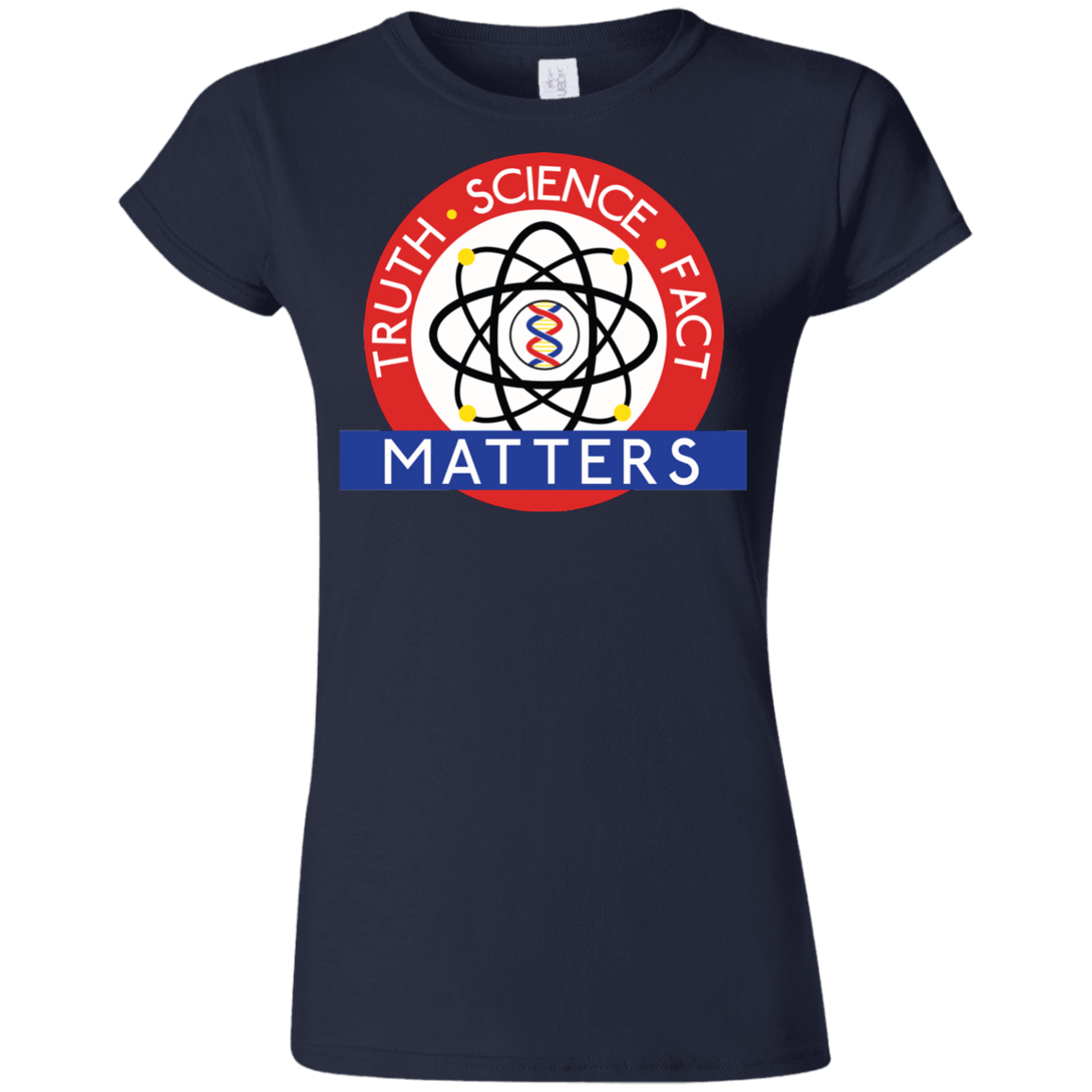 T-Shirts Navy / S Truth Science Fact Junior Slimmer-Fit T-Shirt