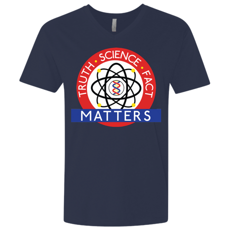 T-Shirts Midnight Navy / X-Small Truth Science Fact Men's Premium V-Neck