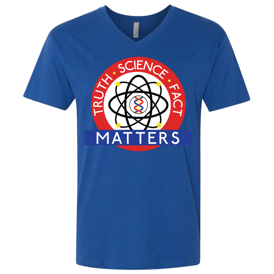 T-Shirts Royal / X-Small Truth Science Fact Men's Premium V-Neck