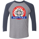 T-Shirts Premium Heather/Vintage Navy / X-Small Truth Science Fact Men's Triblend 3/4 Sleeve