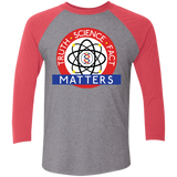 T-Shirts Premium Heather/Vintage Red / X-Small Truth Science Fact Men's Triblend 3/4 Sleeve