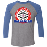 T-Shirts Premium Heather/Vintage Royal / X-Small Truth Science Fact Men's Triblend 3/4 Sleeve