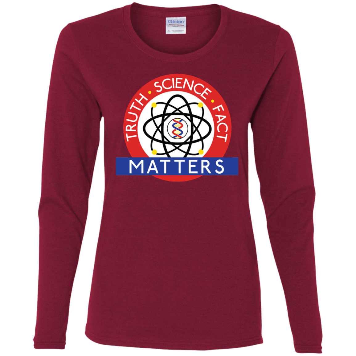 T-Shirts Cardinal / S Truth Science Fact Women's Long Sleeve T-Shirt