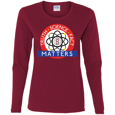 T-Shirts Cardinal / S Truth Science Fact Women's Long Sleeve T-Shirt