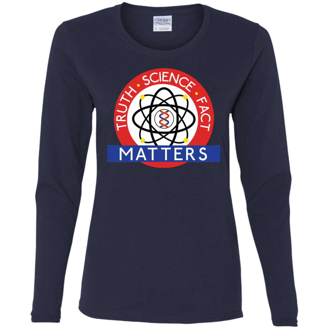 T-Shirts Navy / S Truth Science Fact Women's Long Sleeve T-Shirt