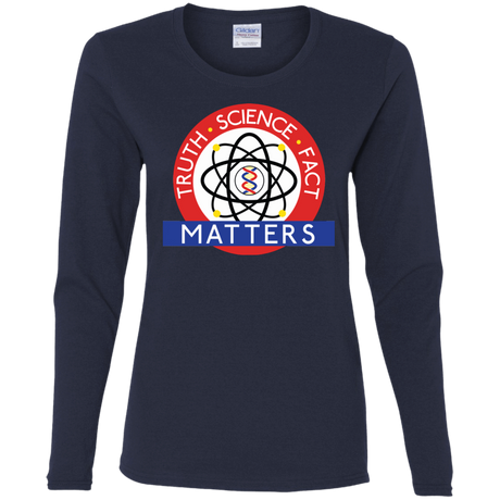 T-Shirts Navy / S Truth Science Fact Women's Long Sleeve T-Shirt