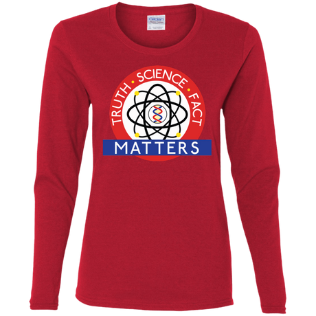T-Shirts Red / S Truth Science Fact Women's Long Sleeve T-Shirt