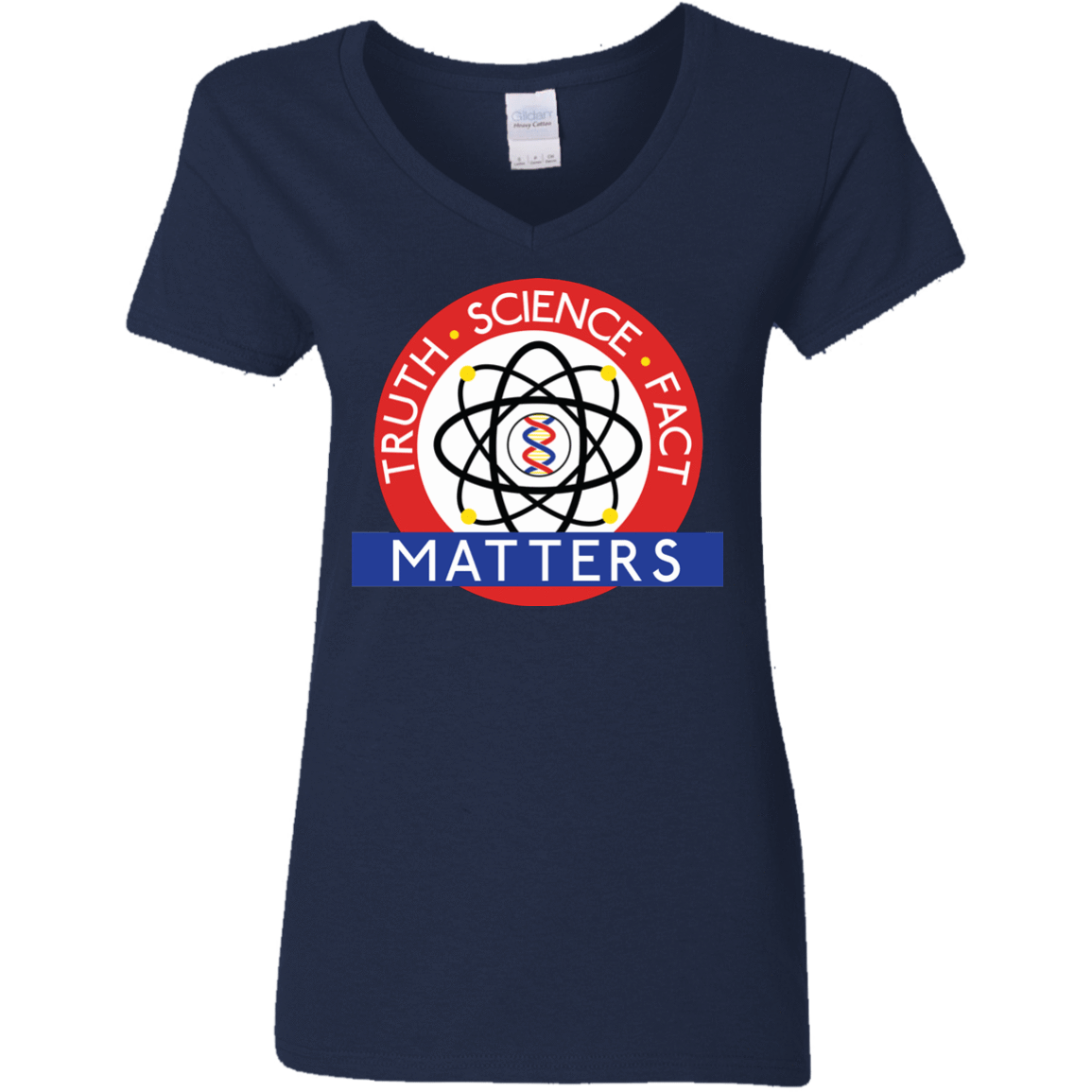 T-Shirts Navy / S Truth Science Fact Women's V-Neck T-Shirt