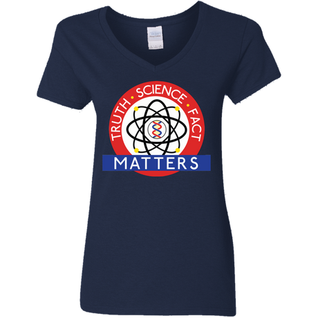 T-Shirts Navy / S Truth Science Fact Women's V-Neck T-Shirt