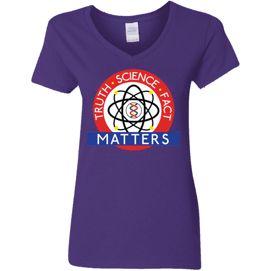 T-Shirts Purple / S Truth Science Fact Women's V-Neck T-Shirt