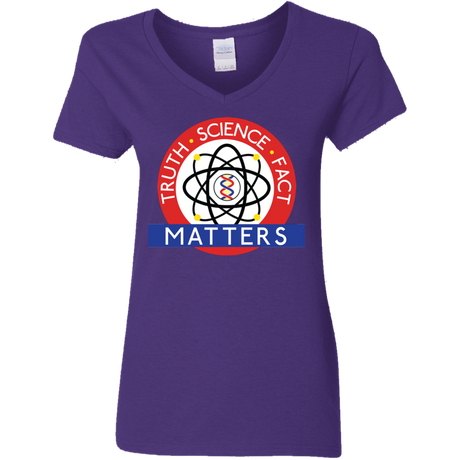 T-Shirts Purple / S Truth Science Fact Women's V-Neck T-Shirt