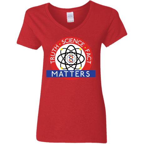 T-Shirts Red / S Truth Science Fact Women's V-Neck T-Shirt