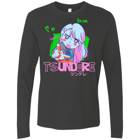 T-Shirts Heavy Metal / Small Tsundere Men's Premium Long Sleeve