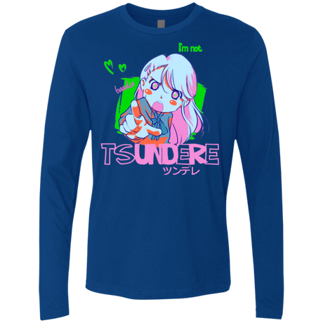 T-Shirts Royal / Small Tsundere Men's Premium Long Sleeve
