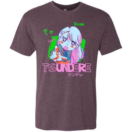 T-Shirts Vintage Purple / Small Tsundere Men's Triblend T-Shirt