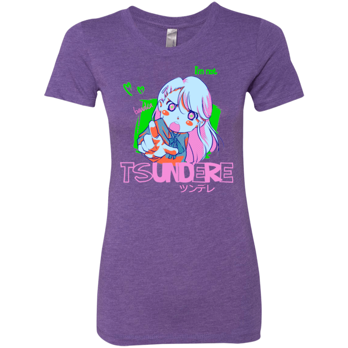 T-Shirts Purple Rush / Small Tsundere Women's Triblend T-Shirt