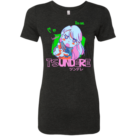 T-Shirts Vintage Black / Small Tsundere Women's Triblend T-Shirt