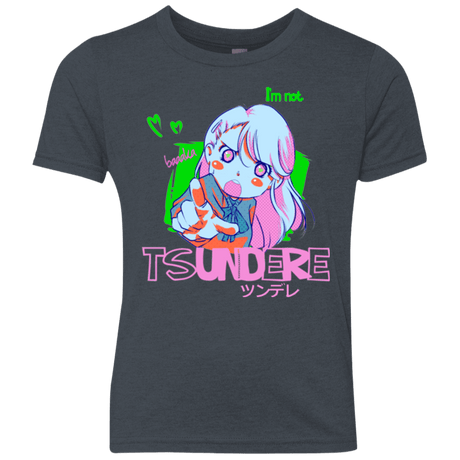 T-Shirts Vintage Navy / YXS Tsundere Youth Triblend T-Shirt