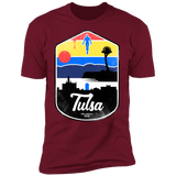 T-Shirts Cardinal / S Tulsa OK Men's Premium T-Shirt