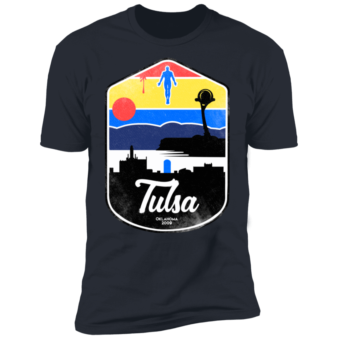 T-Shirts Indigo / S Tulsa OK Men's Premium T-Shirt