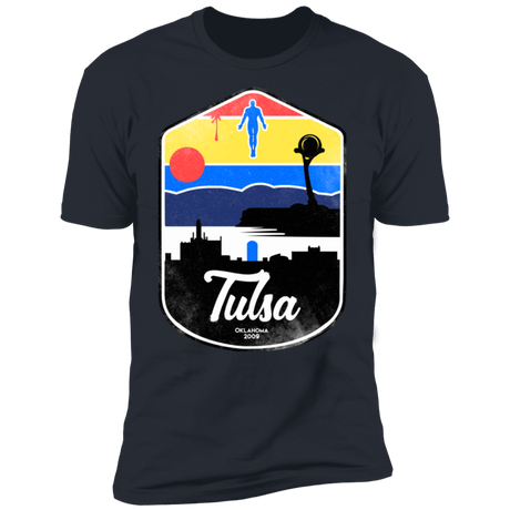 T-Shirts Indigo / S Tulsa OK Men's Premium T-Shirt