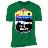 T-Shirts Kelly Green / S Tulsa OK Men's Premium T-Shirt