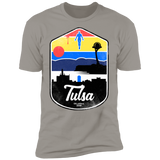 T-Shirts Light Grey / S Tulsa OK Men's Premium T-Shirt